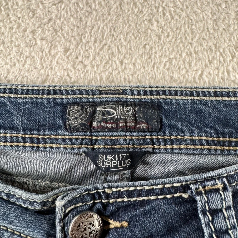 Silver Suki 17" Surplus Bootcut Jeans Women's 31x33 Blue Denim Pants - Picture 5 of 12